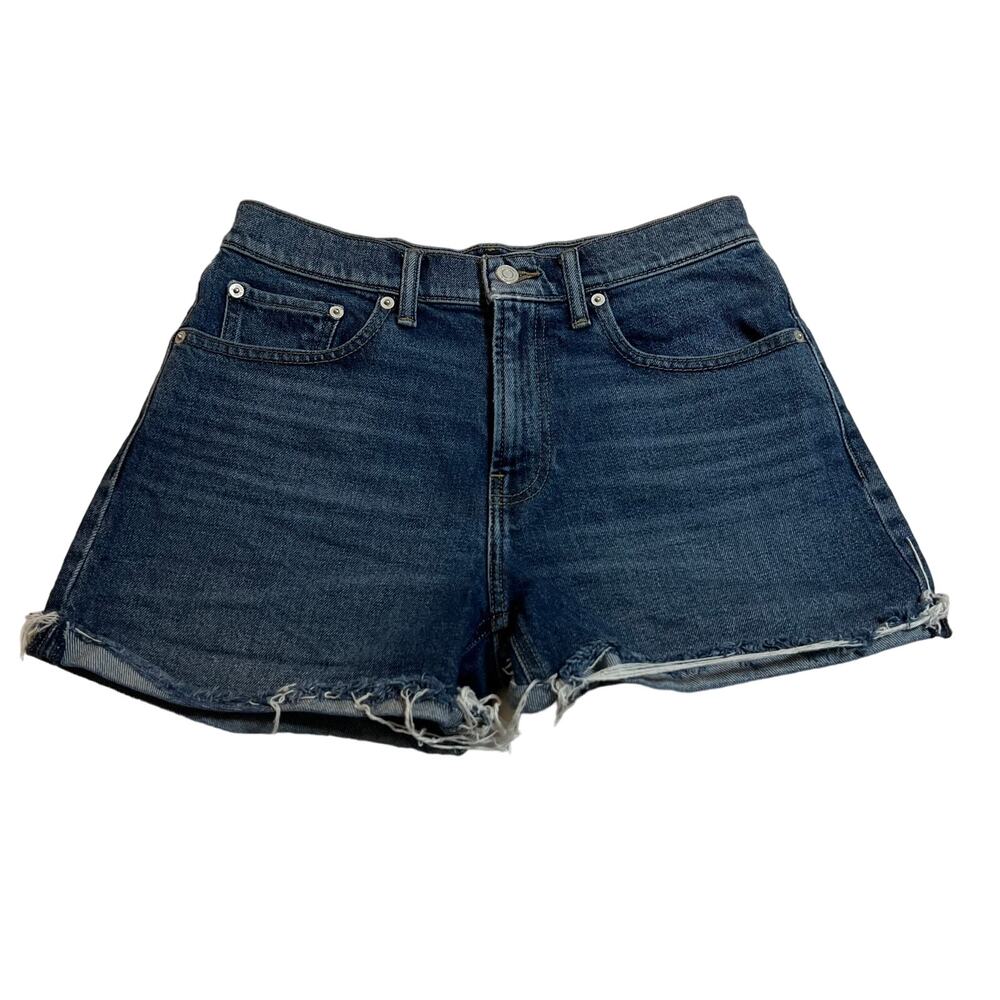 Lucky Brand High Rise Relaxed Denim Shorts Size 28 Summer Casual Vacation
